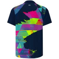 Camisa Polo Bidi Badu Kaleido Azul Escuro Mix
