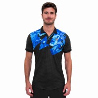 Polo Bidi Badu Spike Cinza Azul Escuro  Oferta + Barato