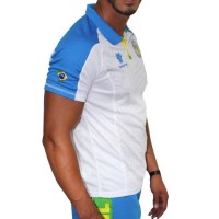 Polo Brazil Fabio White Blue  PADELPOINT Polo Brazil Fabio White Blue