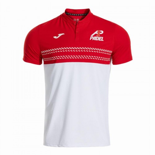 Joma A1 Padel Polo White Red Joma A1 Padel Polo White Red
