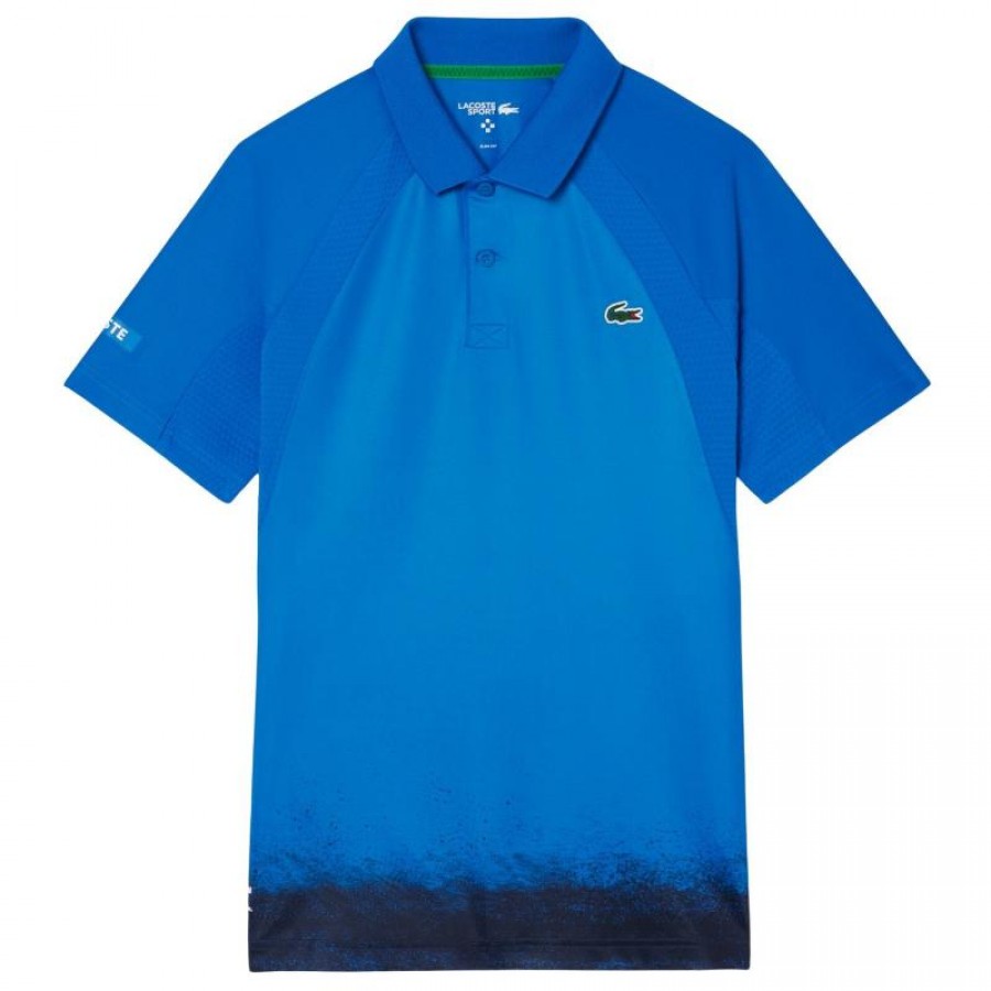 Polo Lacoste Daniil Medvedev Ultra Dry Azul  Oferta + Barato