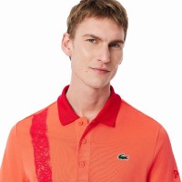 Polo Lacoste Novak Djokovic Ultra Dry Naranja Rojo  Offre - Pas cher