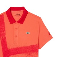 Polo Lacoste Novak Djokovic Ultra Dry Naranja Rojo  Offre - Pas cher