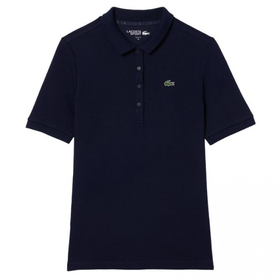 Polo Lacoste Pique Azul Marinho para Mulheres  Oferta + Barato