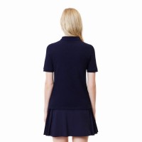 Polo Lacoste Pique Azul Marinho para Mulheres  Oferta + Barato