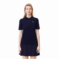 Polo Lacoste Pique Azul Marinho para Mulheres  Oferta + Barato
