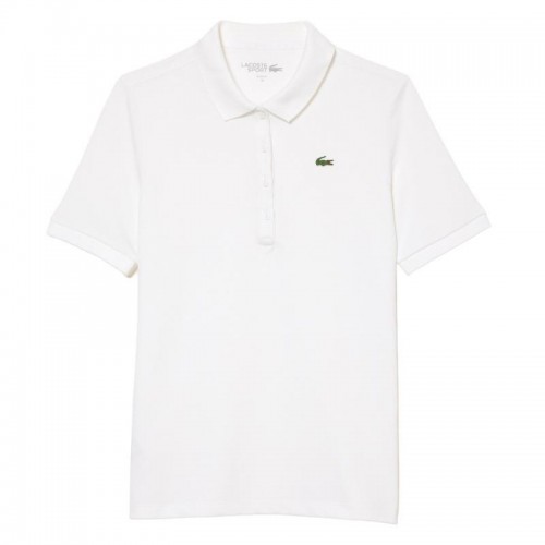 Women''s Lacoste Pique White Polo Women''s Lacoste Pique White Polo
