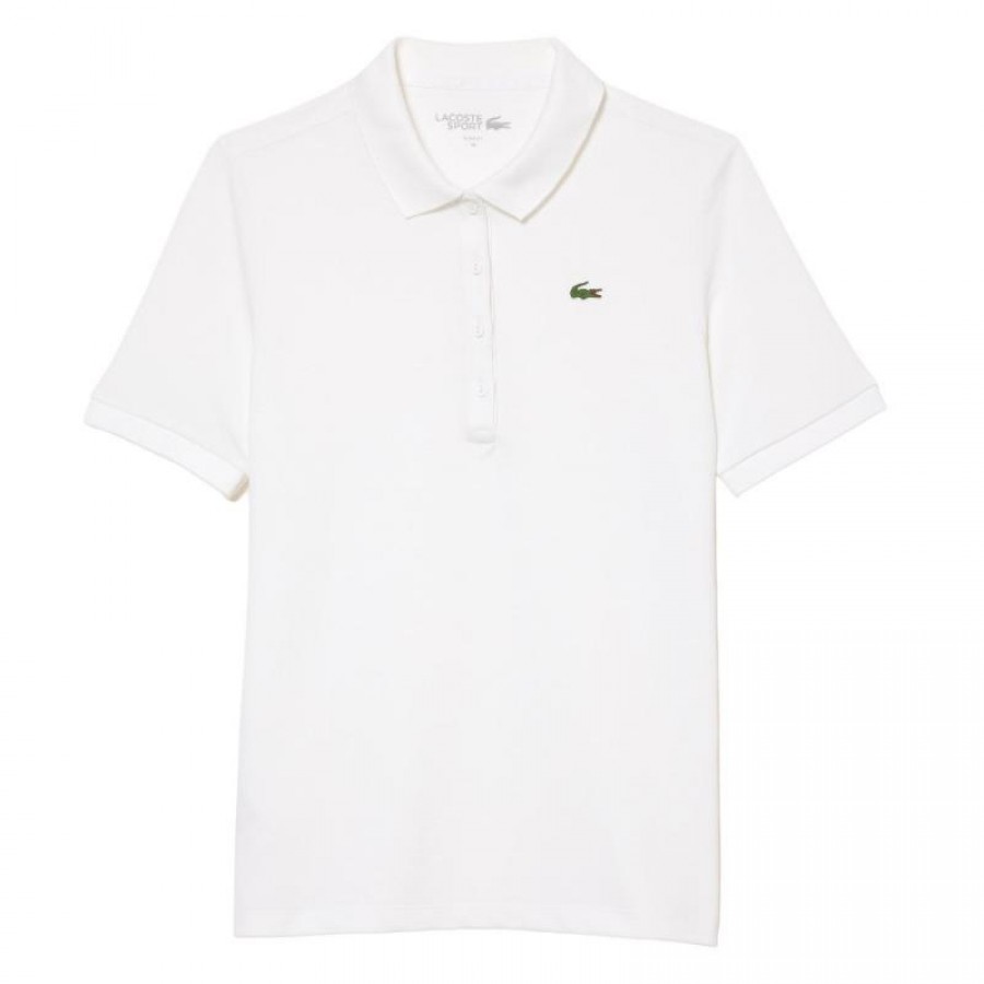 Polo Lacoste Piqué Branco Feminino  Oferta + Barato