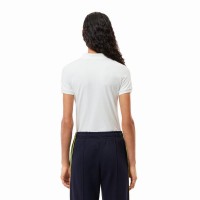 Polo Lacoste Piqué Branco Feminino  Oferta + Barato