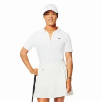 Polo Lacoste Piqué Branco Feminino  Oferta + Barato