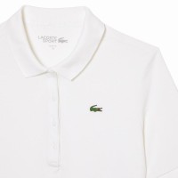 Polo Lacoste Piqué Branco Feminino  Oferta + Barato