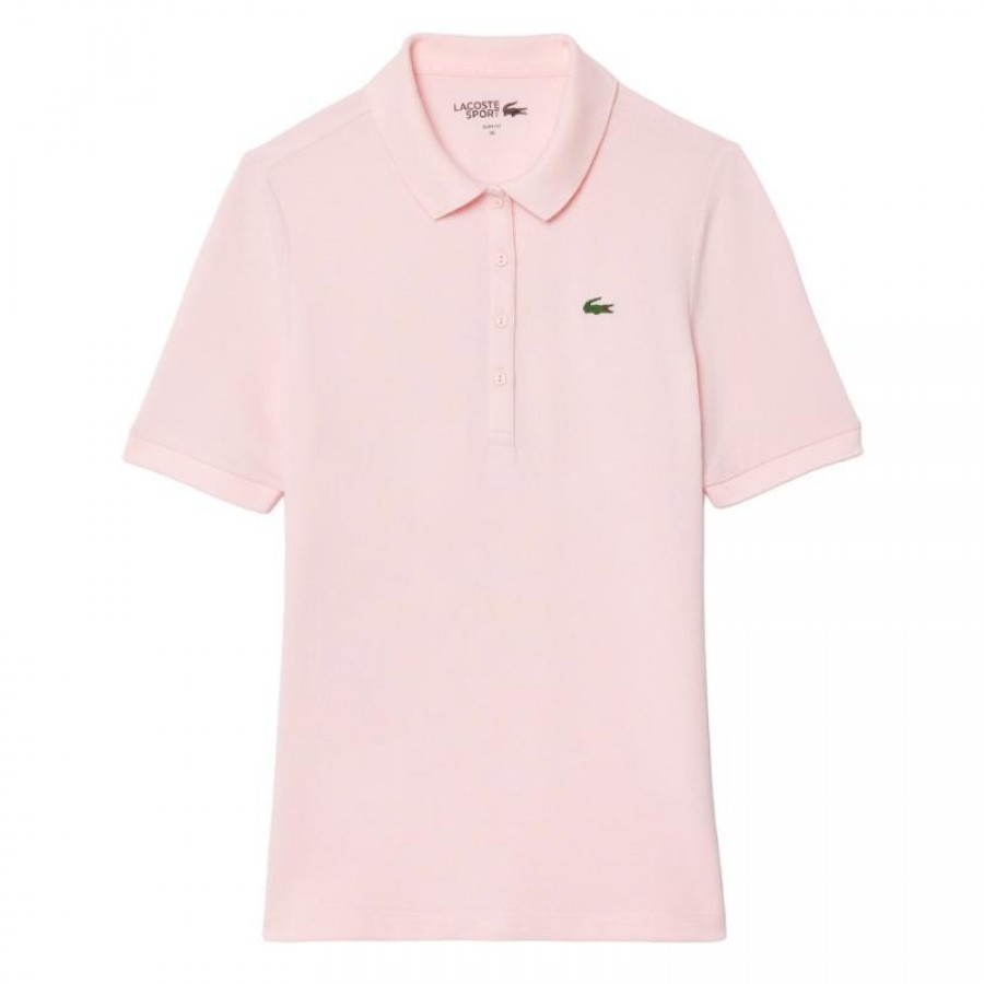 Polo Lacoste Piqué Rosa Feminino  Oferta + Barato