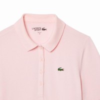 Polo Lacoste Piqué Rosa Feminino  Oferta + Barato
