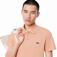 Polo Lacoste Regular Fit Algodon Beige Corail  Offre - Pas cher