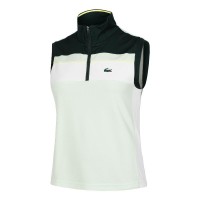 Lacoste Sport Ultra Dry Pique Green White Women  s Polo Shirt