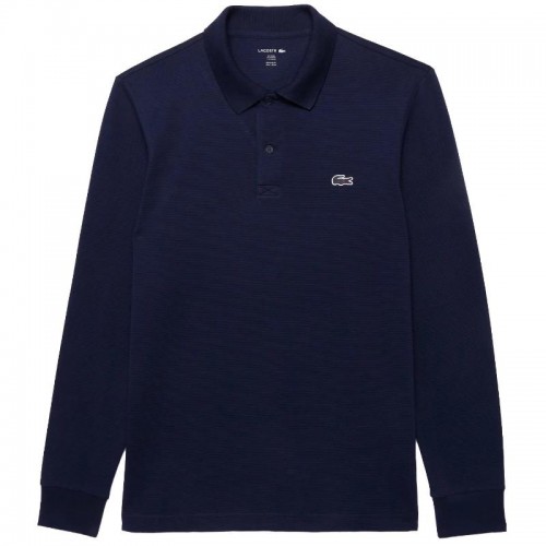 Polo Manga Larga Lacoste Regular Fit Algodon Azul Marino Polo Manga Larga Lacoste Regular Fit Algodon Azul Marino