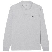 Polo Manga Larga Lacoste Regular Fit Algodon Gris Vigore  Offer + Cheap