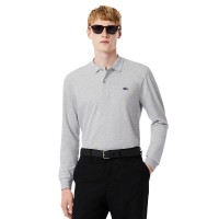 Polo Manga Larga Lacoste Regular Fit Algodon Gris Vigore  Offer + Cheap