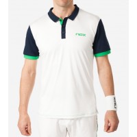 NOx Pro Polo blanc Logo vert  Offre - Pas cher