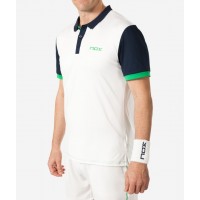 NOx Pro Polo blanc Logo vert  Offre - Pas cher