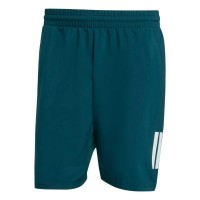 Pantaloncini Adidas Club 3 Strisce Verde Aurora  Offerta + Economico
