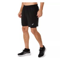 Short Asics Core 2N1 7IN Negro Performance  Oferta + Barato