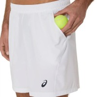 Short Asics Court 7IN Blanco  Offer + Cheap