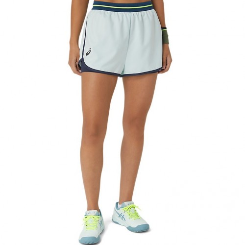 Short Asics Match Azul Mar Mujer Short Asics Match Azul Mar Mujer