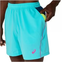 Short Asics Padel Court 7IN Azul Aqua  Oferta + Barato