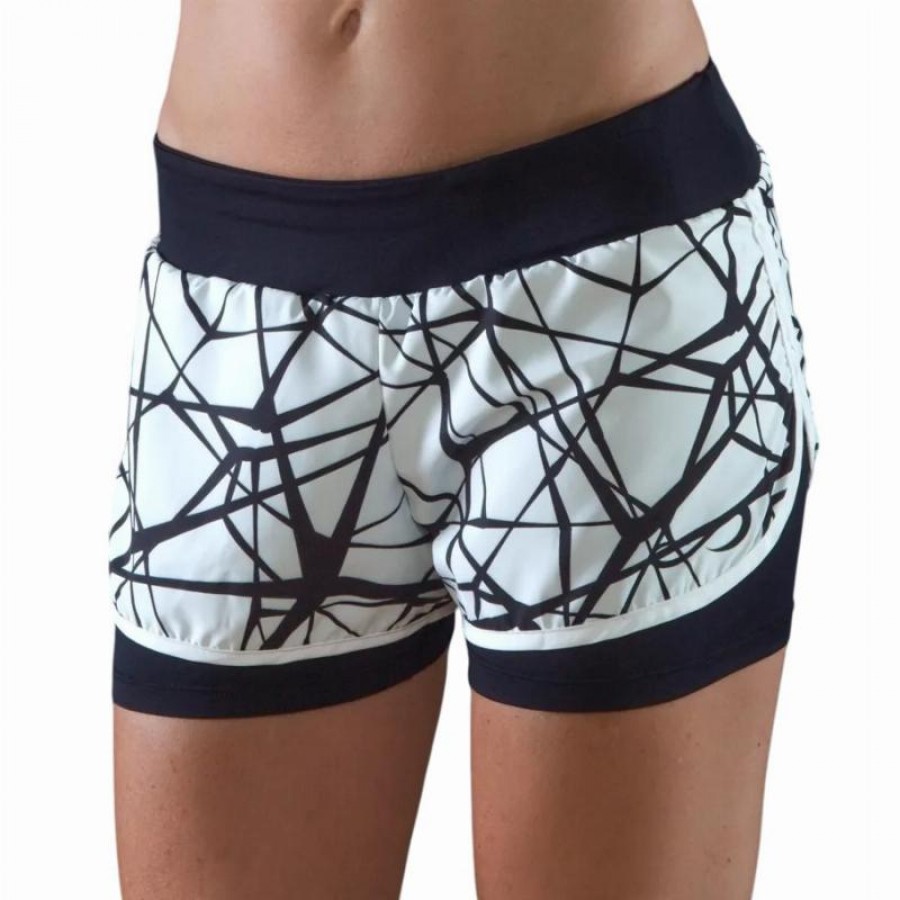 Short Endless Tech II Blanco Negro Mujer  Oferta + Barato