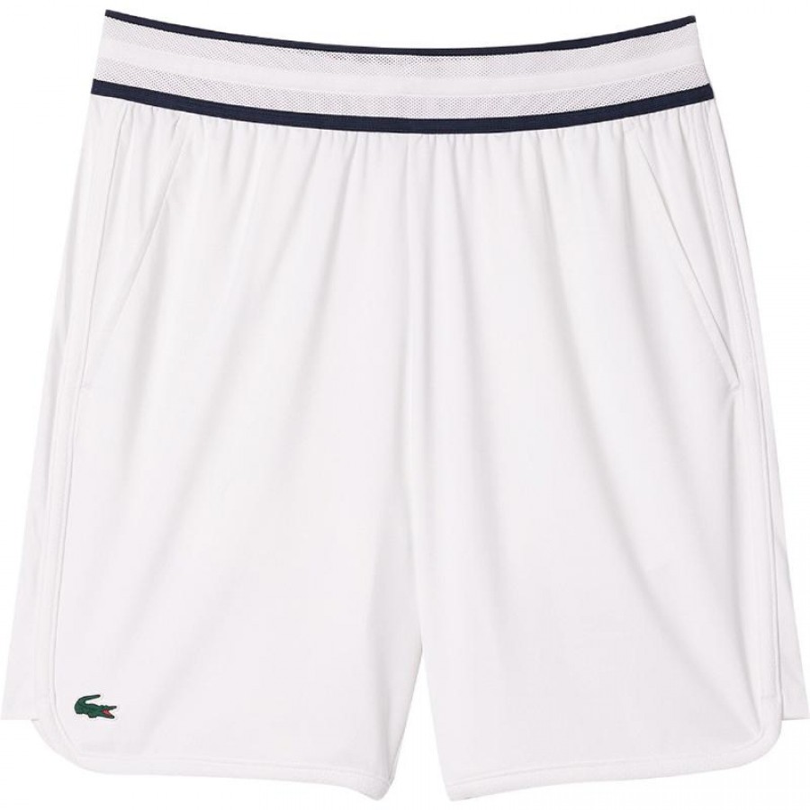 Calções Lacoste Daniil Medvedev Sport Branco  Oferta + Barato