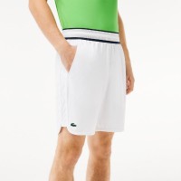 Calções Lacoste Daniil Medvedev Sport Branco  Oferta + Barato