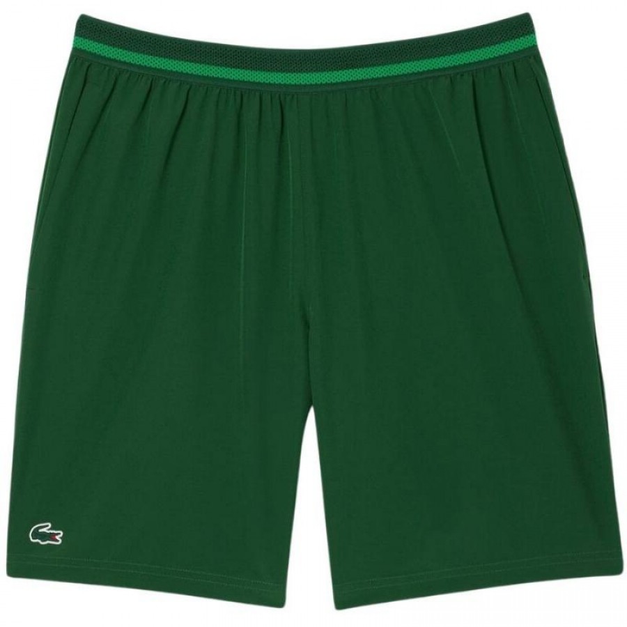 Calções Lacoste Novak Djokovic Ténis Verde  Oferta + Barato