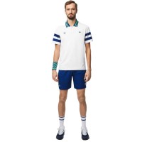 Short Lacoste Roland Garros Bleu Blanc Vert  Offre - Pas cher