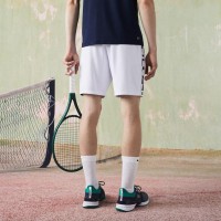 Short Lacoste Sport Blanco Estampado  Offre - Pas cher