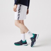 Short Lacoste Sport Blanco Estampado  Offre - Pas cher