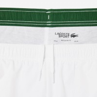 Short Lacoste Sportsuit Blanco Verde  Oferta + Barato