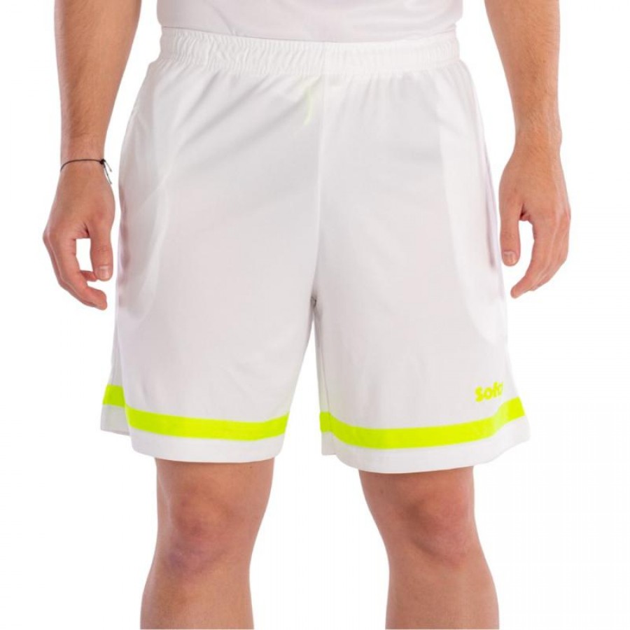 Short Softee Tipex Blanco Amarillo Fluor Junior  Offre - Pas cher