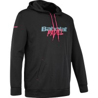 Moletom Babolat Padel Hood Preto Rosa