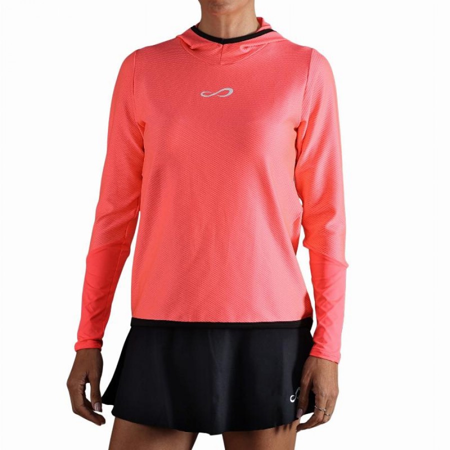 Endless Breath Line Sweatshirt Coral Shiny  Offer + Cheap