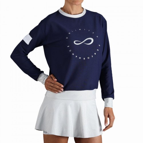 Felpa Endless Inner Tech blu navy argento