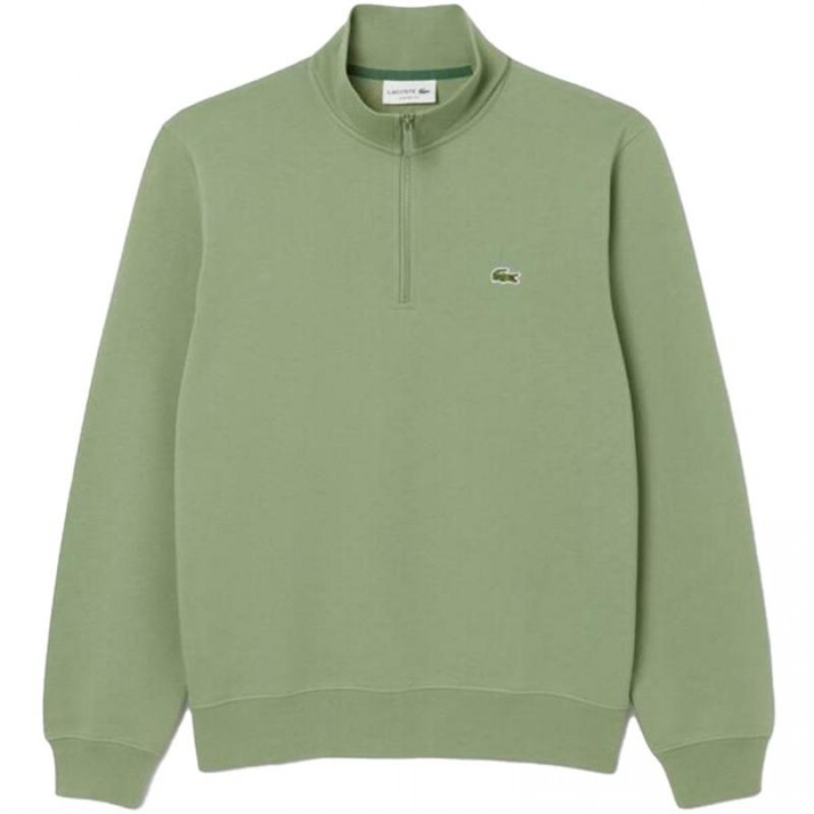 Lacoste Classic Fit Thyme Green Sweatshirt  Offer + Cheap
