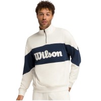 Sudadera Wilson Parkside Meia Zip Blanco Bege  Oferta + Barato