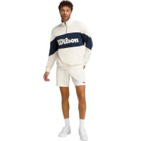 Sudadera Wilson Parkside Meia Zip Blanco Bege  Oferta + Barato
