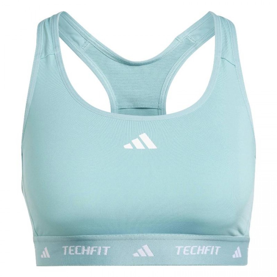 Top Adidas Techfit Azul Menta  Oferta + Barato