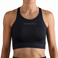 Top Endless Crop Negro Blanco  Oferta + Barato