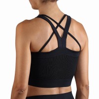 Top Endless Crop Negro Blanco  Oferta + Barato