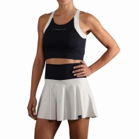 Top Endless Crop Negro Dorado  Oferta + Barato