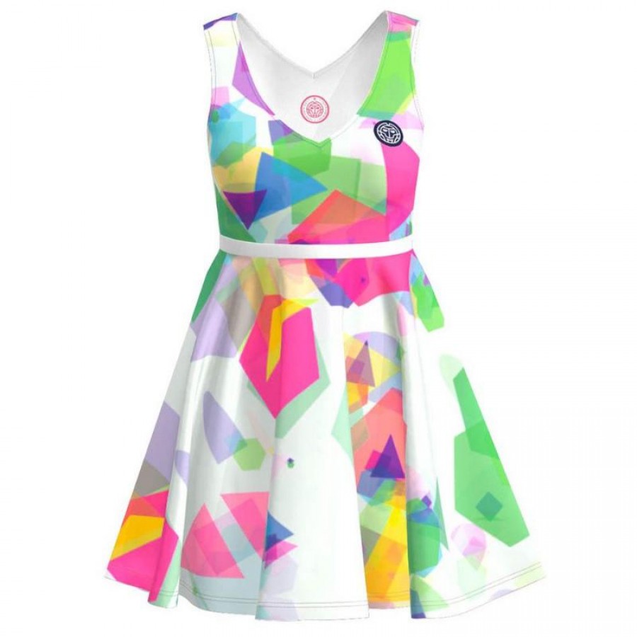 Bidi Badu Robe Kaleido Blanche Mix  Offre - Pas cher