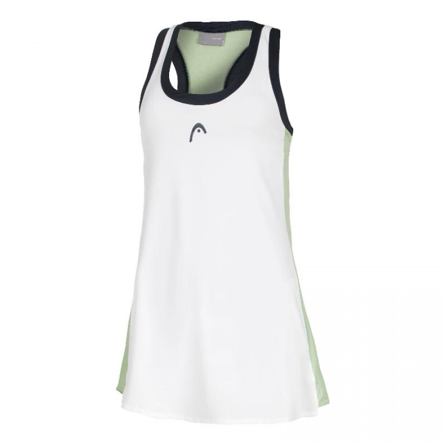 Head Play Tech Vestido Branco Verde  Oferta + Barato